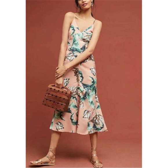 PatBo Revolve Tropical Resortwear Jumpsuit Made in Brazil Size 8 - Picture 1 of 10